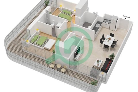 Квартира студия в AZIZI GRAND, Dubai Sports City, ОАЭ №97100 7