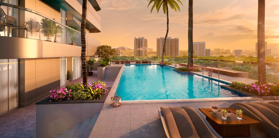 Квартира студия в AZIZI GRAND, Dubai Sports City, ОАЭ №97100