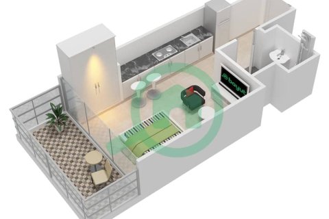 Квартира студия в AZIZI GRAND, Dubai Sports City, ОАЭ №97100 6
