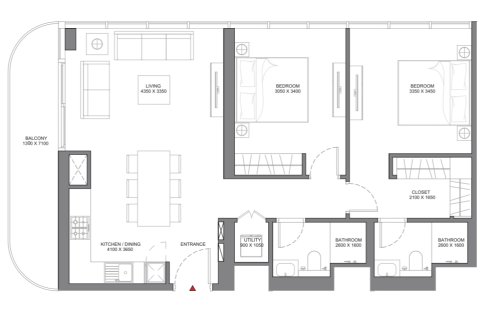 Appartement de 1 chambre à Selene Beach Residences Umm Al Quwain, UAE No. 173152 14
