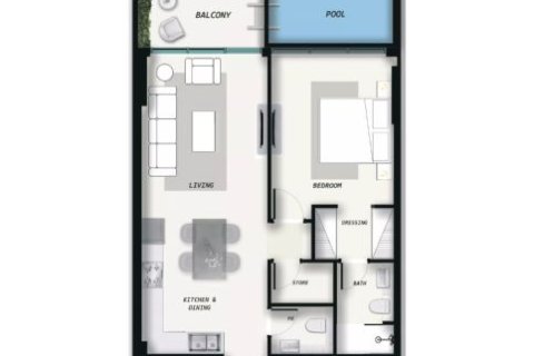Apartamento tipo estudio Estudio en Samana Avenue Dubai Land, UAE No. 173153 12
