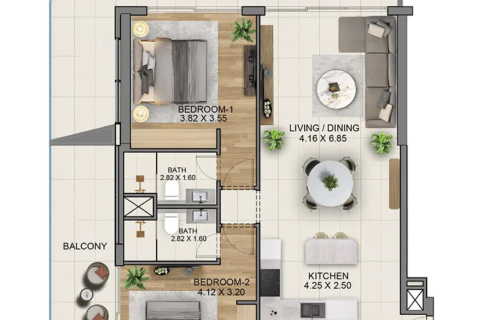 2 bedrooms Apartment in Jumeirah Islands, UAE No. 199851 3
