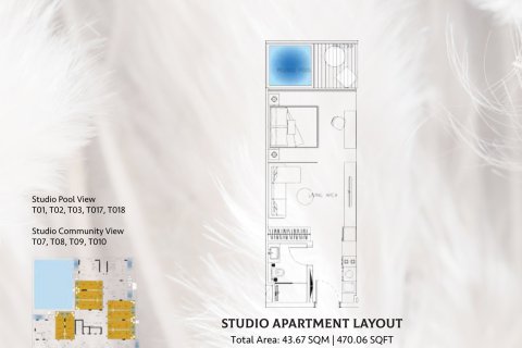 Apartamento tipo estudio Estudio en Jumeirah Village Circle, UAE No. 170464 7