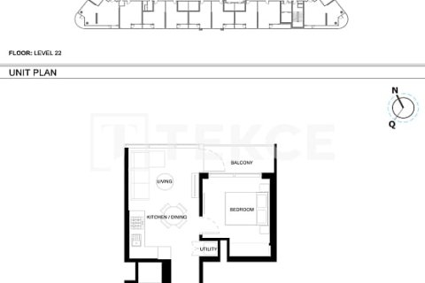 Apartment de 1 dormitorio en Dubai, UAE No. 210078 21