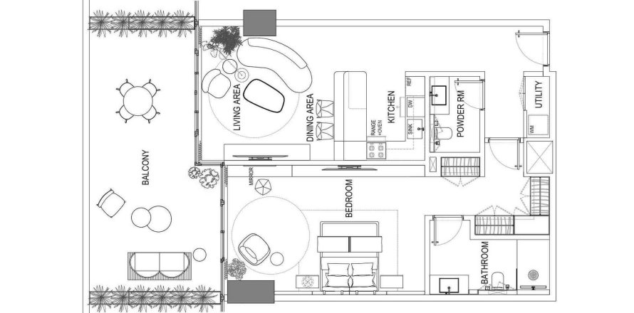 Квартира с 1 спальней в Fortune Bay Residences, Al Marjan Island, ОАЭ №98270