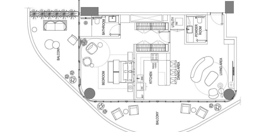 Квартира с 1 спальней в Fortune Bay Residences, Al Marjan Island, ОАЭ №98271