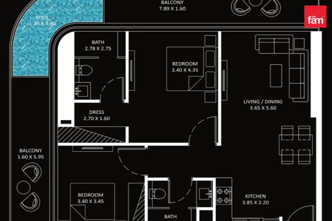 2 bedrooms Apartment in Business Bay, UAE No. 173320 16
