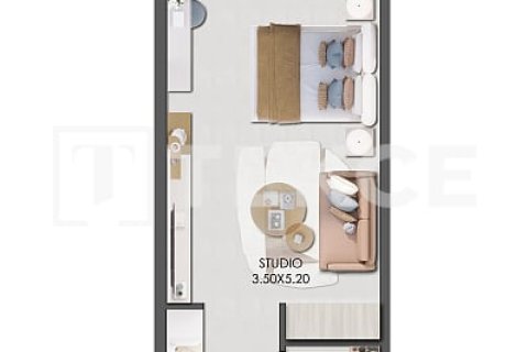 Appartement de 1 chambre  No. 134374 16