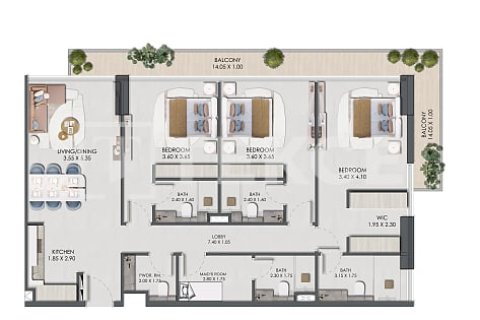 Appartement de 1 chambre  No. 134374 19