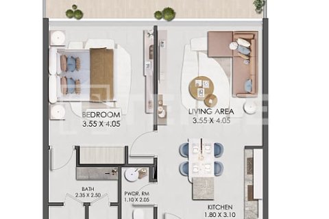 Appartement de 1 chambre  No. 134374 17