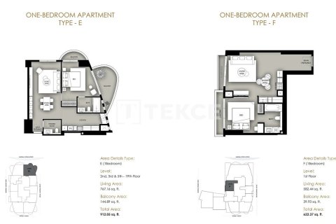Appartement de 2 chambres à Dubai Marina, UAE No. 134377 29