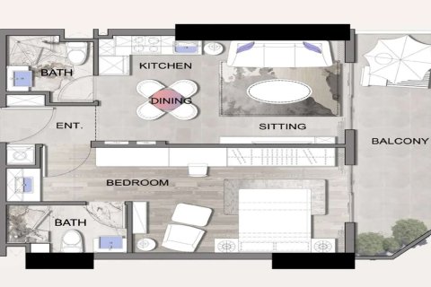 Квартира студия в Listone Residence, International City, ОАЭ №173109 16