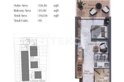1 bedroom Apartment in Al Warsan, UAE No. 166357 18