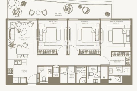 Studio Apartment in Umm Al Quwain, UAE No. 199596 9