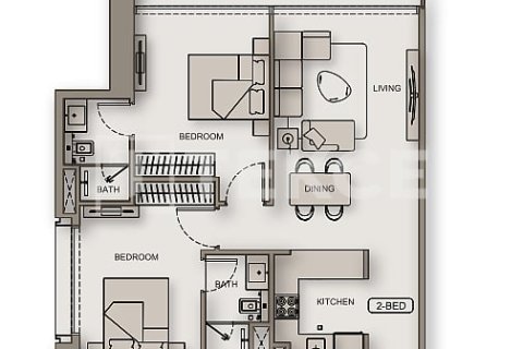 Appartement de 2 chambres à Dubai, UAE No. 99014 14
