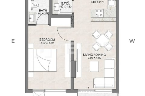Apartment de 1 dormitorio en Dubai, UAE No. 162223 9