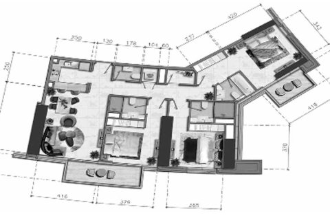 Квартира с 3 спальнями в NOBLES TOWER,  №109020 6