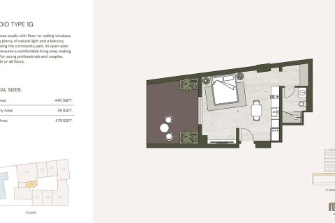Studio Apartment in Jumeirah Village Circle, UAE No. 170381 16