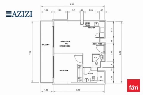 Apartment de 1 dormitorio en Dubai, UAE No. 169444 15