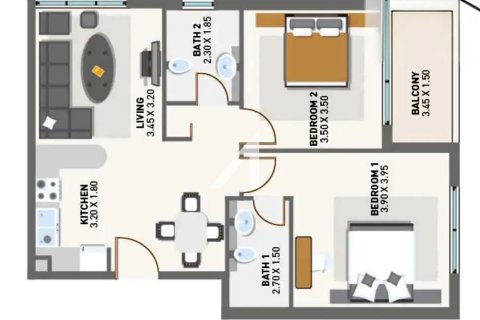 Apartment de 2 dormitorios en Arjan, UAE No. 101758 12