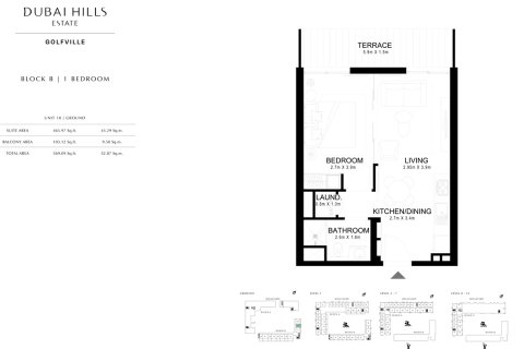 Apartment de 1 dormitorio en Dubai Hills Estate, UAE No. 170503 10