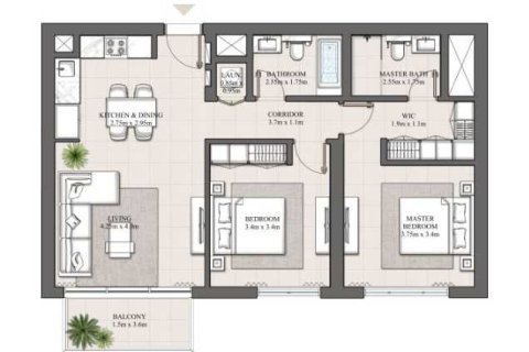 2 غرف نوم شقة  رقم 109064 4