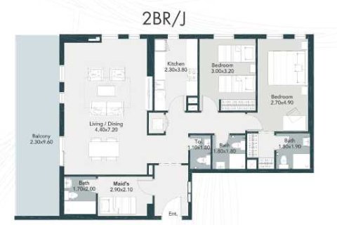 2 غرف نوم شقة  رقم 109066 4