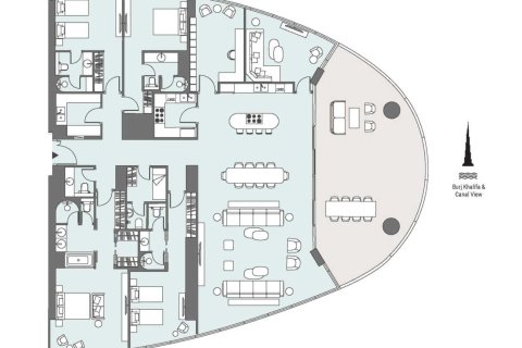 Apartment de 4 dormitorios en JUMEIRAH LIVING BUSINESS BAY  No. 109212 11