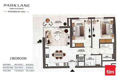 Appartement de 2 chambres à Dubai Hills Estate, UAE No. 205355 4