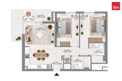 Appartement de 2 chambres à Dubai Hills Estate, UAE No. 205355 3