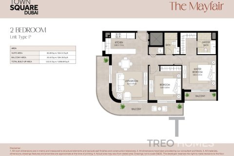 2 bedrooms Apartment in Town Square, UAE No. 76399 13