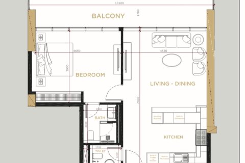 Apartment de 1 dormitorio en Business Bay, UAE No. 140404 12