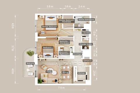 Appartement de 2 chambres No. 127717 10