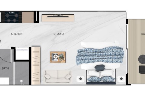 Studio Apartment in Dubai Production City (IMPZ), UAE No. 170399 13