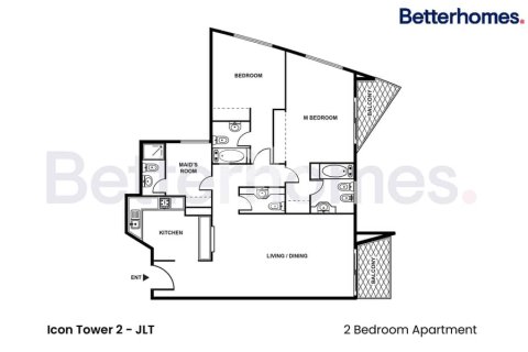 Appartement de 2 chambres  No. 113973 3