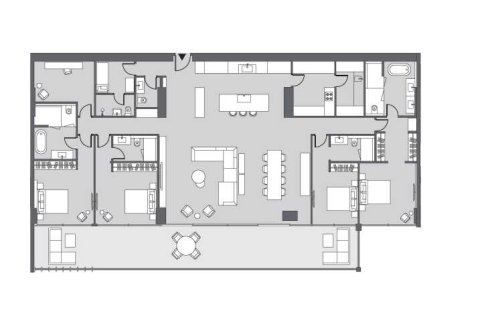 4 غرف نوم بانتهاوس  رقم 109131 16