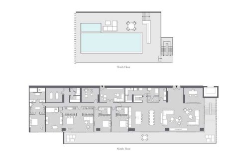 4 غرف نوم بانتهاوس  رقم 109130 17