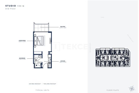Apartment de 1 dormitorio en Dubai, UAE No. 140910 22