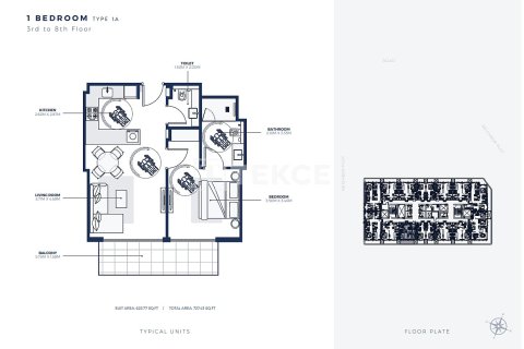 Apartment de 1 dormitorio en Dubai, UAE No. 140910 24