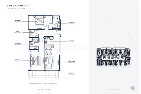 Apartment de 2 dormitorios en Dubai, UAE No. 140911 26