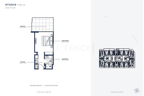 Apartment de 2 dormitorios en Dubai, UAE No. 140911 21
