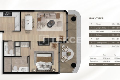 Apartment de 3 dormitorios en Dubai, UAE No. 148273 15