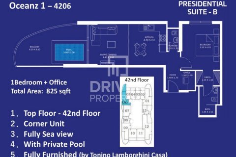 1 bedroom Apartment in Maritime City, UAE No. 189701 20