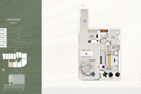 Studio Apartment in Al Satwa, UAE No. 172187 27