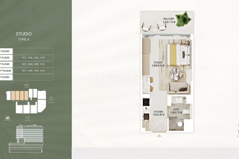 Studio Apartment in Al Satwa, UAE No. 172187 24