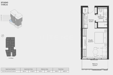 Studio Apartment in Dubai, UAE No. 172189 18