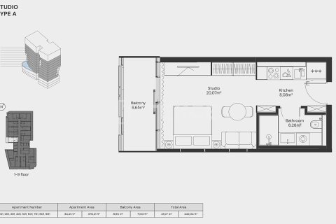 Studio Apartment in Dubai, UAE No. 172189 15