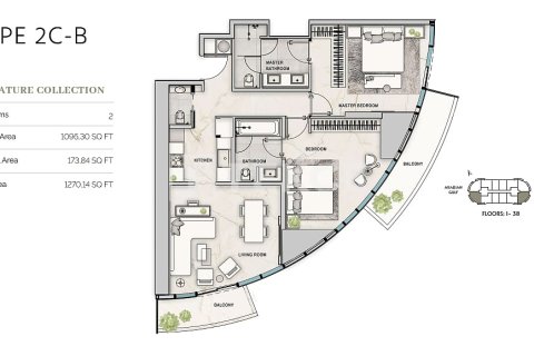 Appartement de 2 chambres à Al Sufouh, UAE No. 156410 3