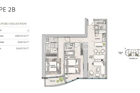Appartement de 2 chambres à Al Sufouh, UAE No. 156410 5