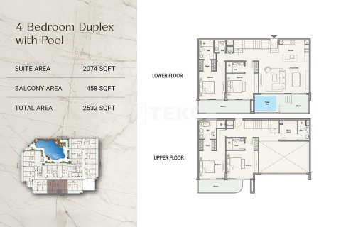 Apartment de 1 dormitorio en Al Sufouh, UAE No. 210790 24